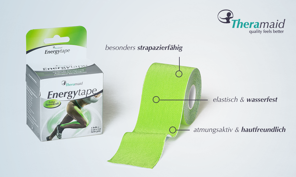 Energytape - Premium Kinesiotapes aus Viskose - verschiedene Farben