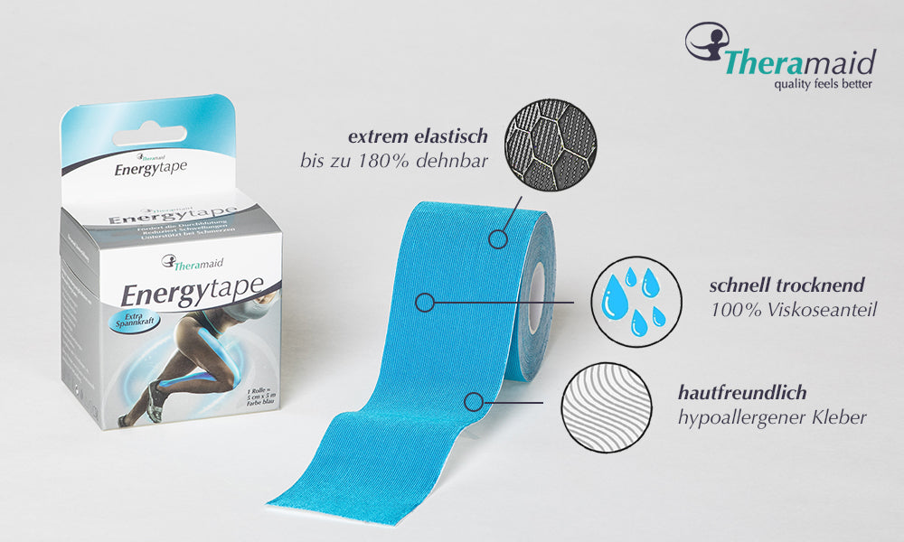 Energytape - Premium Kinesiotapes aus Viskose - verschiedene Farben