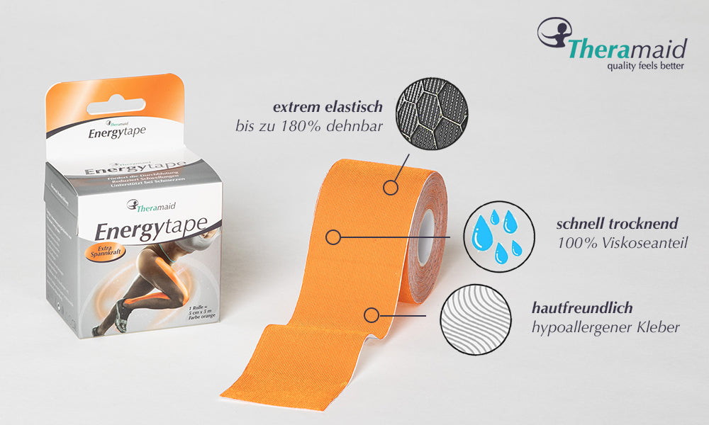 Energytape - Premium Kinesiotapes aus Viskose - verschiedene Farben