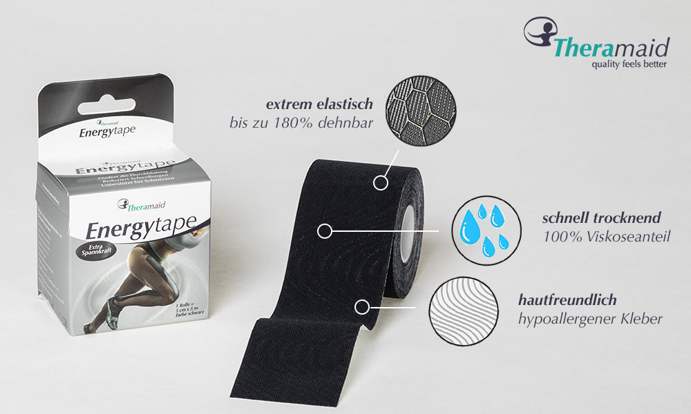 Energytape - Premium Kinesiotapes aus Viskose - verschiedene Farben