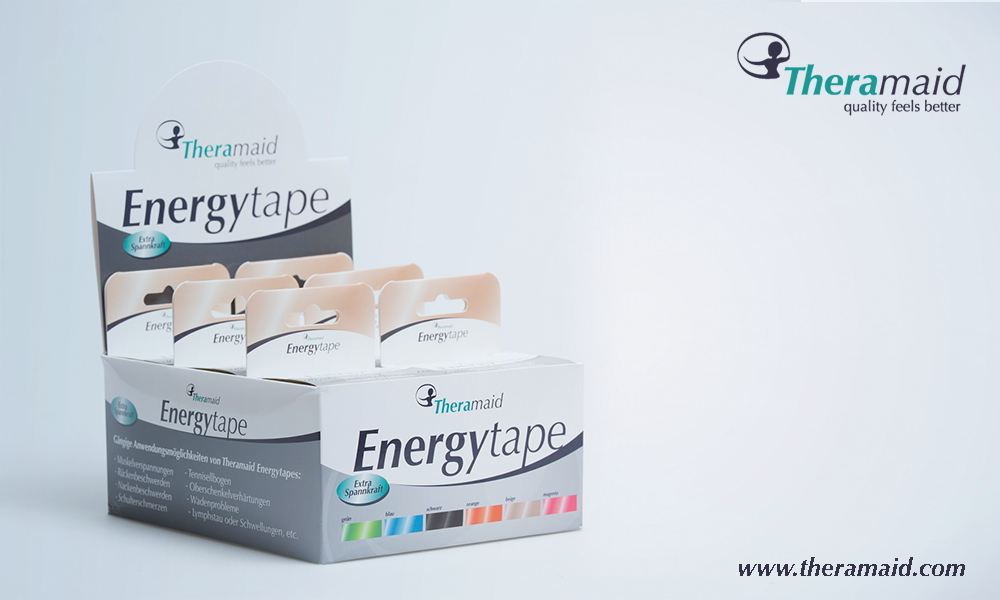 6er Pack Energytapes - Premium Kinesiotapes aus Viskose - verschiedene Farben