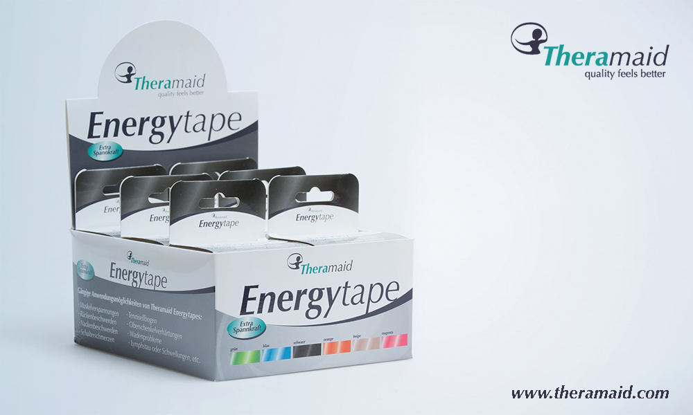 6er Pack Energytapes - Premium Kinesiotapes aus Viskose - verschiedene Farben