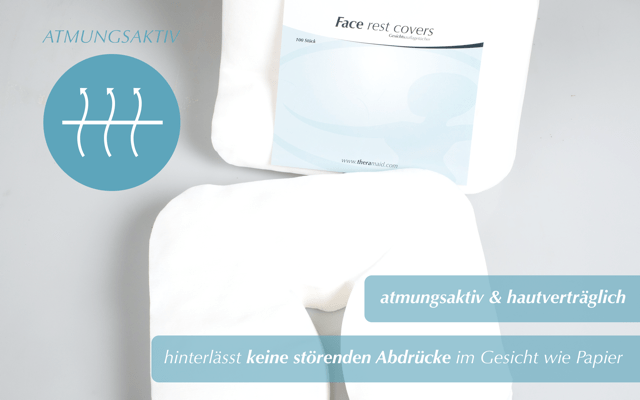 Face Rest Covers - Maße 28 x 35 cm - Theramaid